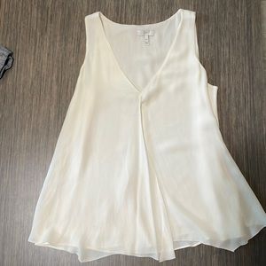 Joie cream sleeveless blouse